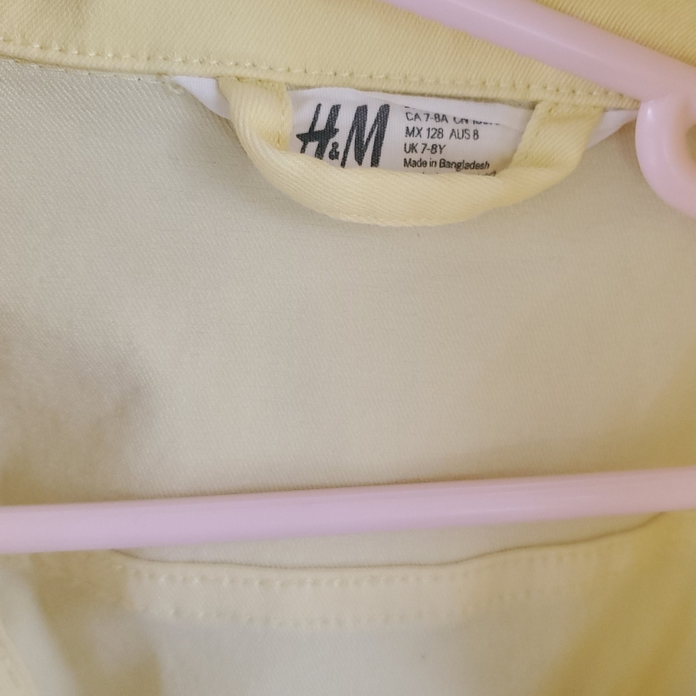 H&M Pale Yellow Kids Jean Jacket - Picture 5 of 5